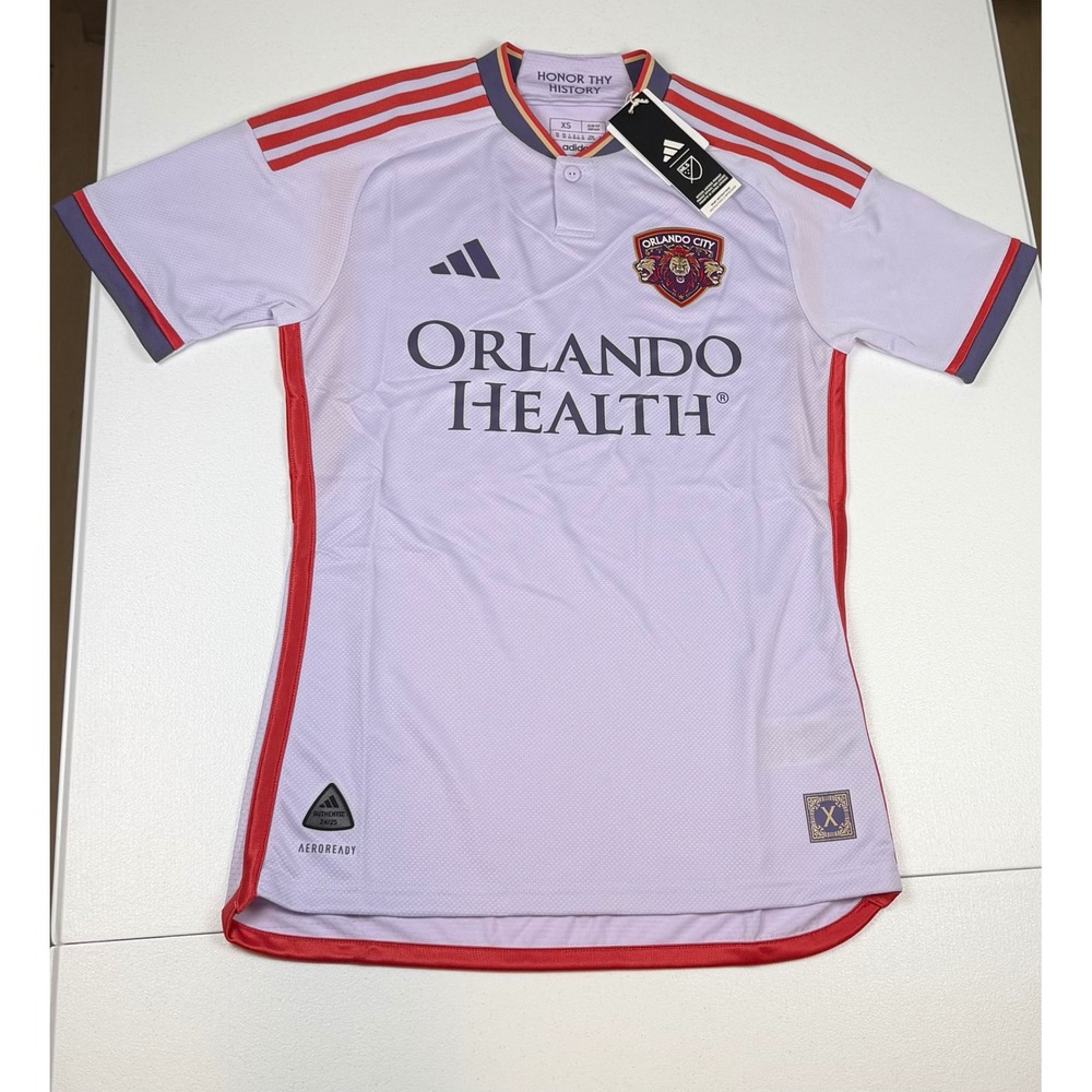 Adidas‎ Orlando City SC 2024-25 Authentic Away Jersey Mens XS Purple HZ6208 NEW